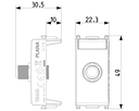 Toma de conector VIMAR tipo F hembra blanco