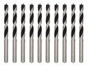 SET BROCA MADERA 10PZS 5x86MM