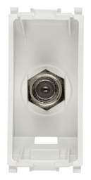[14318] Toma de conector VIMAR tipo F hembra blanco